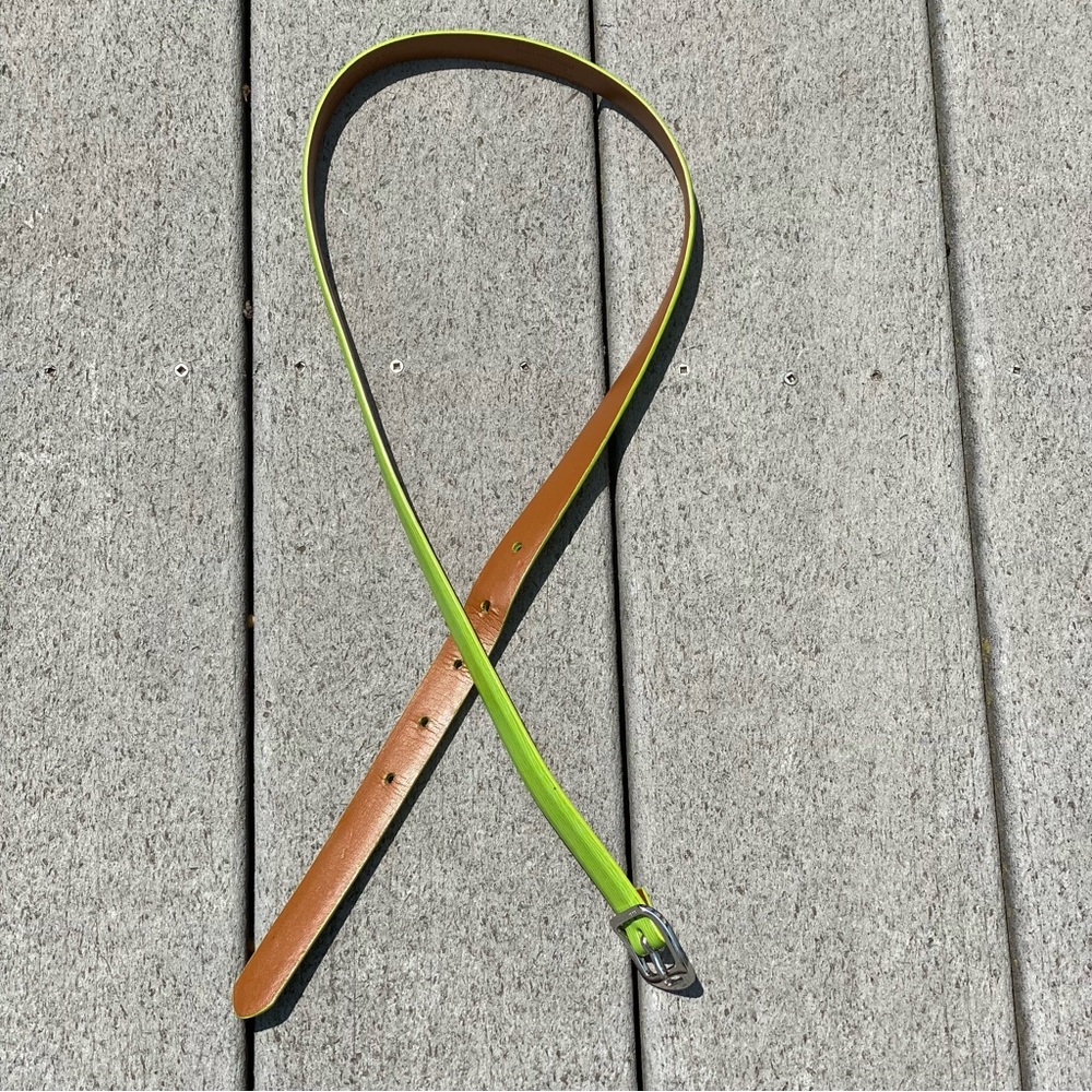 Lauren Ralph Lauren Green skinny belt